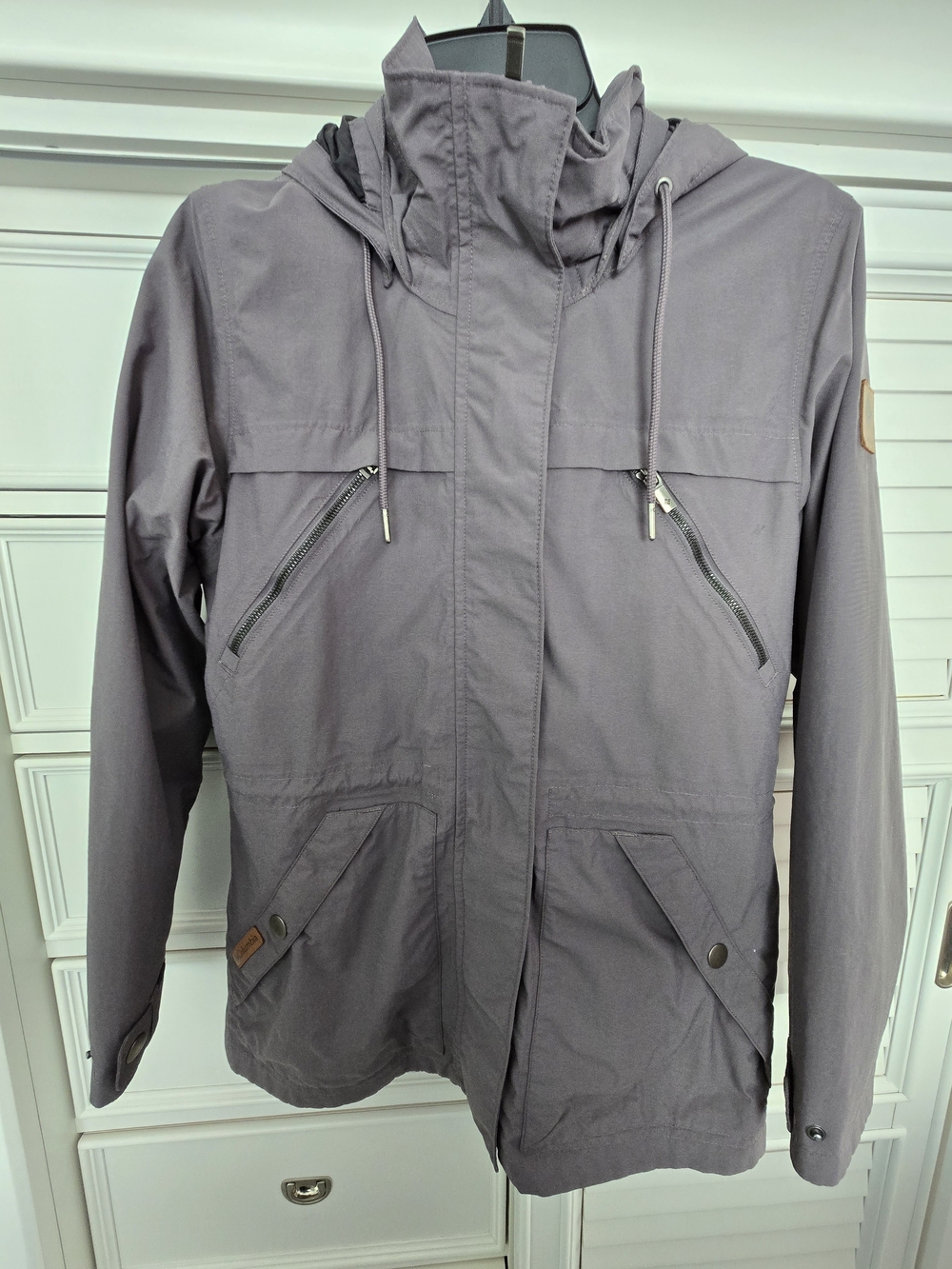 Columbia Hooded Windbreaker Jacket - Gray